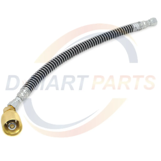Hose 18" Forklift Propane LPG female 7141F tank connector Crimped Spiral D Mart Parts