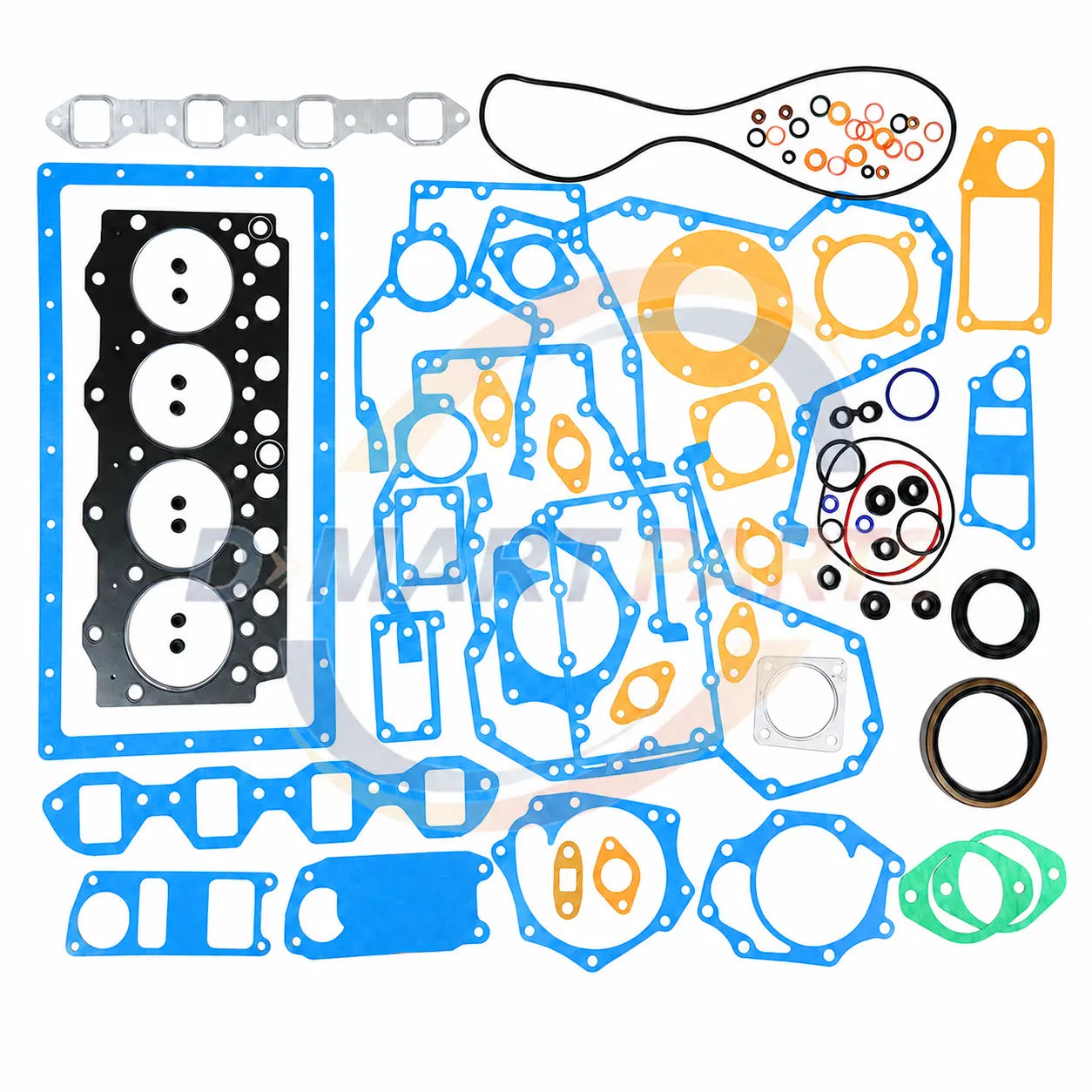 6202-K1-3200+6202-K2-3400 Gasket Kit Graphite Head Gasket Cummins B3.3 Doosan daewoo 4D95 4D95S Forklift (Copy) D Mart Parts