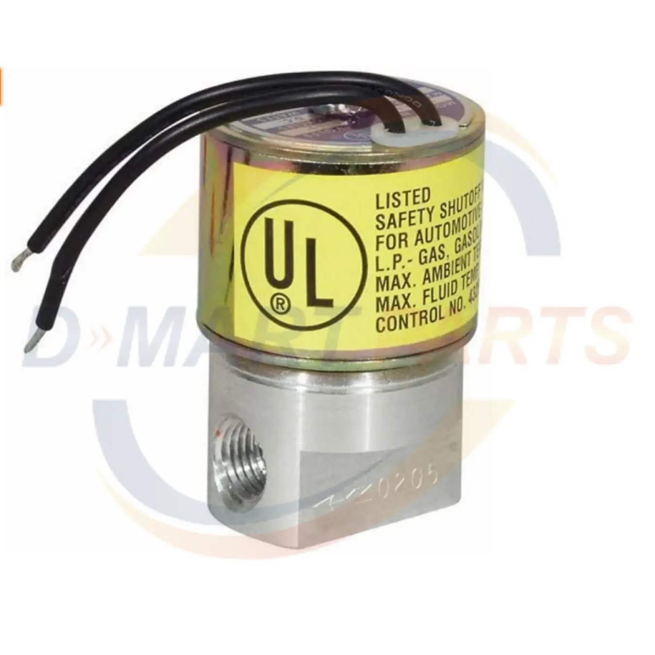 7008A Solenoid Valve Lockoff Shut-Off Propane Gas LPG Gasoline w Connector D Mart Parts