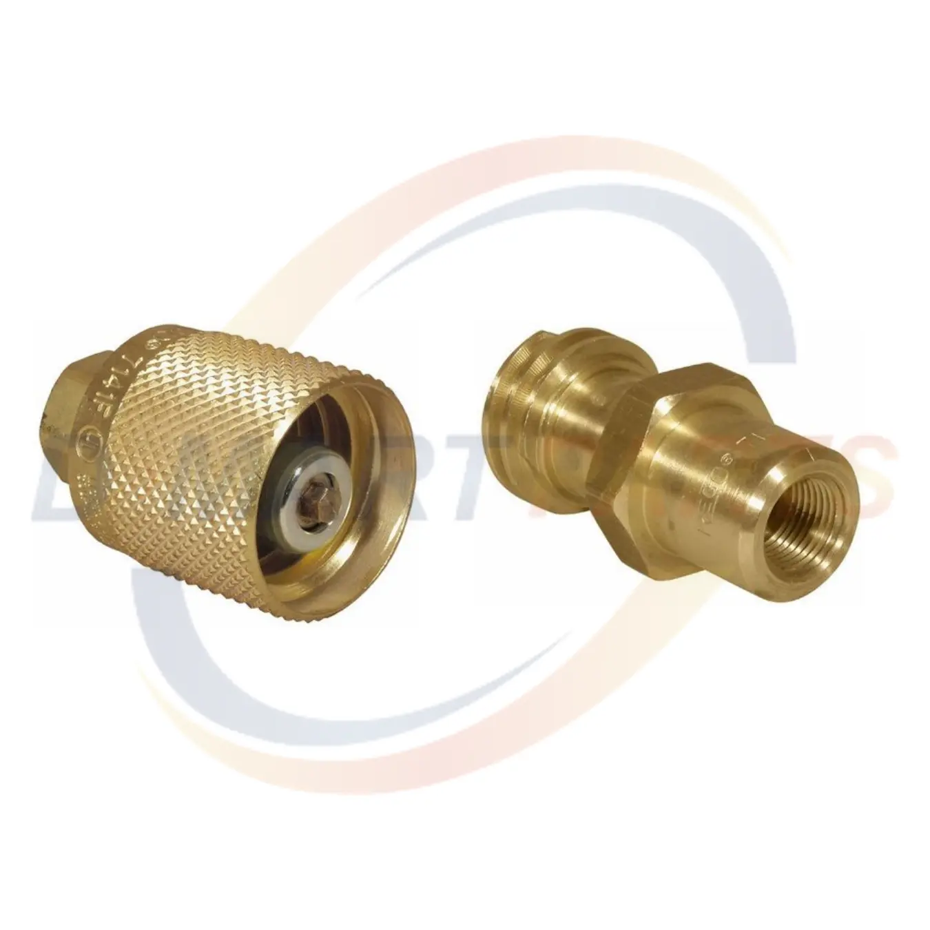 7141F 7141M  theard valve LPG Gas forklift tank connection 33.5 lb Tank D Mart Parts