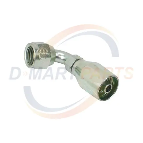 74535 Fitting propane #6 HOSE x 90º 3/8 SAE connector propane LPG forklift D Mart Parts