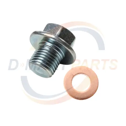 80341-76009-71 Oil plug drain oil pan with gasket 4y engine toyota forklift D MART PARTS