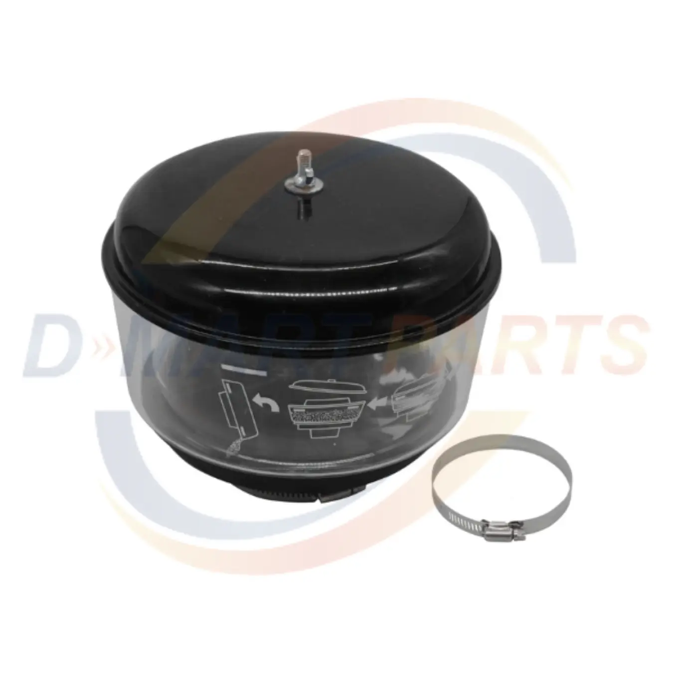 Universal Pre Cleaner Air Intake Air Filter Outside Forklift 3" D Mart Parts