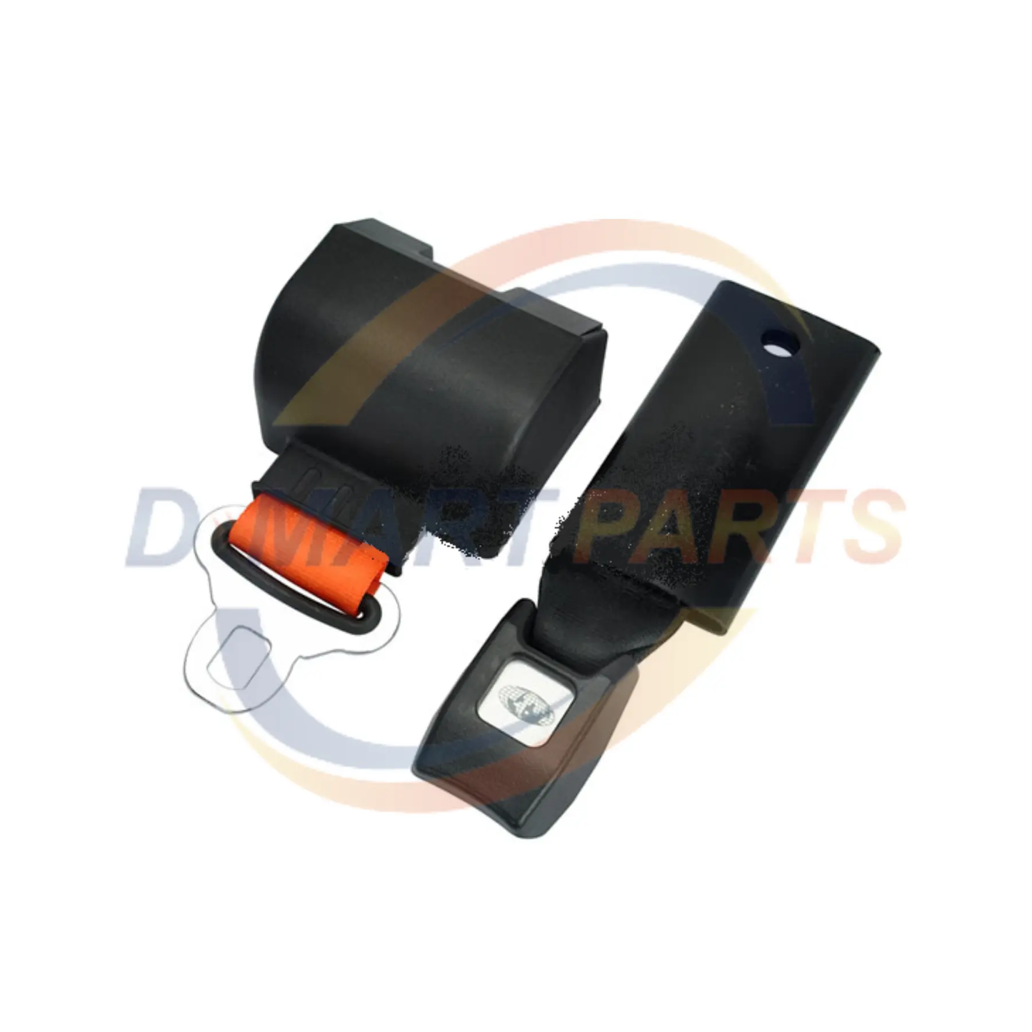 Universal Seatbelt seat belt orange 60" forklift retractable D Mart Parts