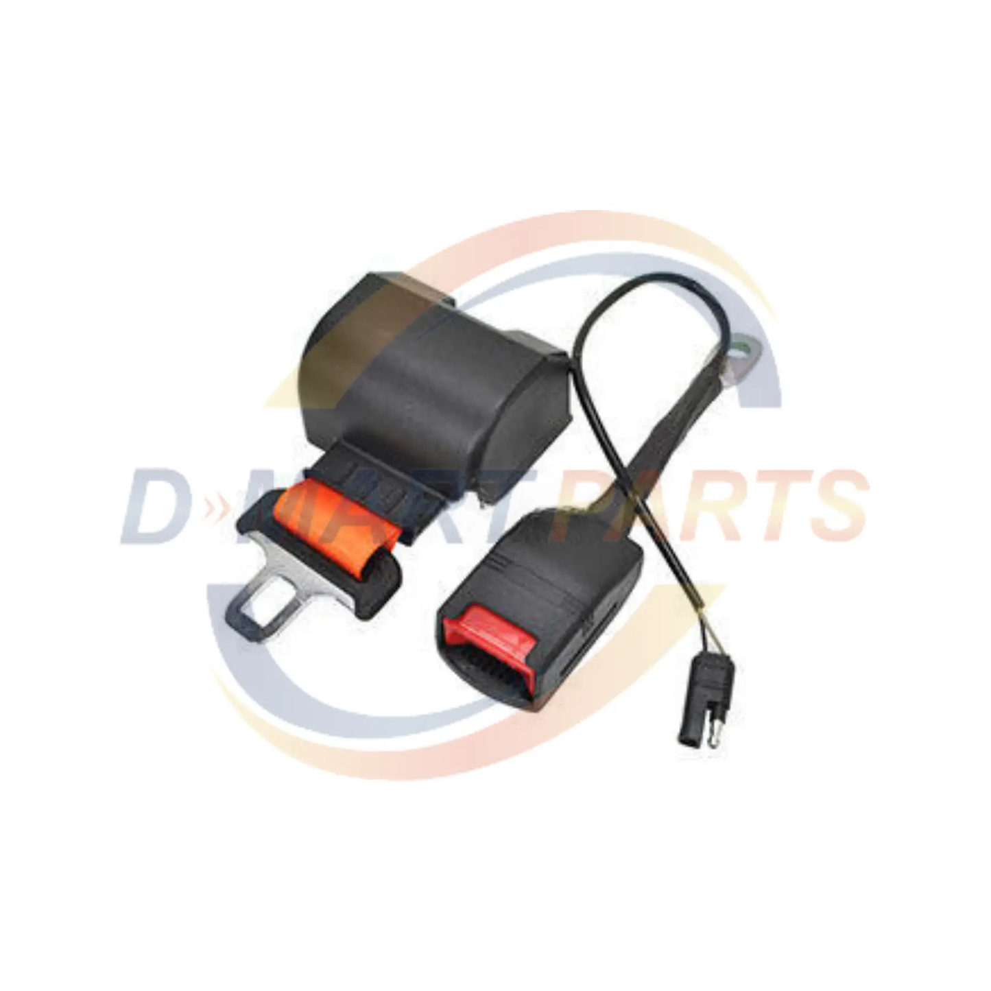 Forklift Seat Belt Retractable Orange N/O Universal Forklift Electric 60" D Mart Parts