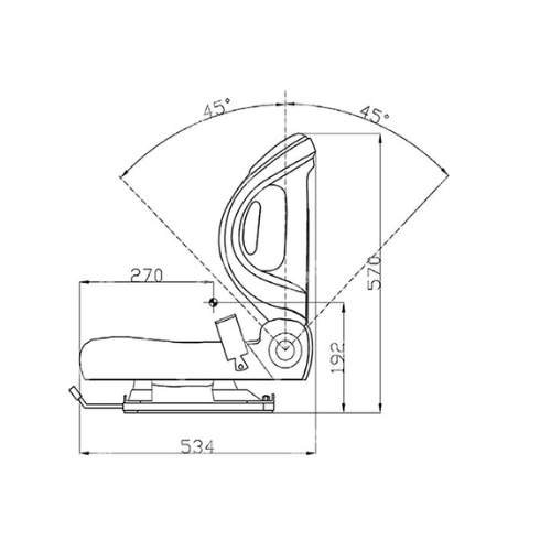 53770-23321-71 Seat with Switch vinyl forklift toyota