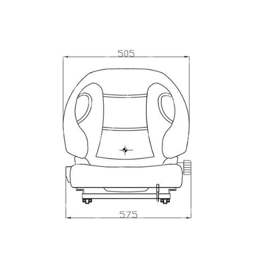 53770-23321-71 Seat with Switch vinyl forklift toyota