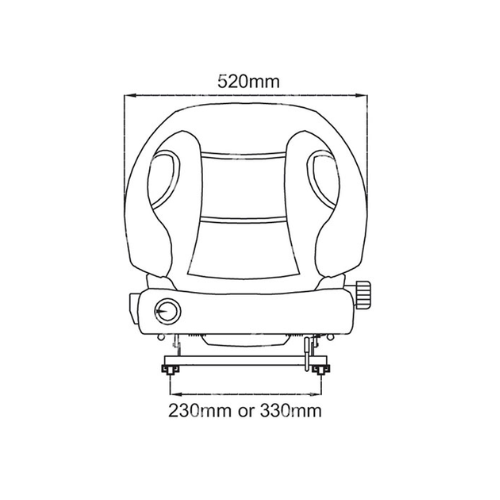 53830-98333-71 Seat forklift full suspension toyota with seat switch