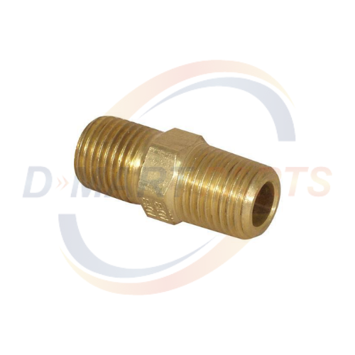 74409 Fitting propane 1/4 x 1/4 x 13/8 Brass connector propane LPG forklift